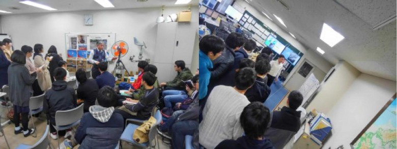 「講義:情報システム2」社会情報システムの見学その1~岡山地方気象台~(12月)