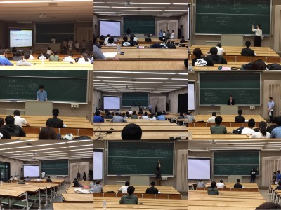 数学分野 卒業研究中間発表会(9月)