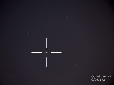 レナード彗星（C/2021 A1）の撮影に成功