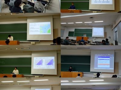 理科分野卒業研究中間発表会開催