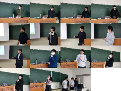 数学分野の卒業研究発表会を開催しました