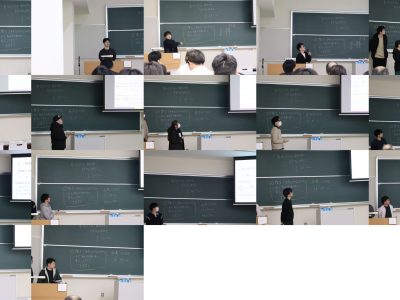 数学分野の卒業研究発表会を開催しました