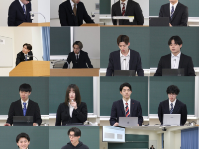 理科分野の卒業研究発表会が開催されました。